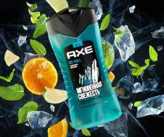 Гель для душа + шампунь AXE Ice Chill, 250 мл.